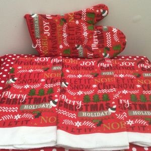 Kitchen towels/Christmas kitchen towels. 4pcs